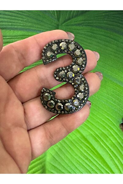 Gönülden Tasarım 5x4 cm pegla za glačanje T Sa kamenčićima - Dodatak za šivan...