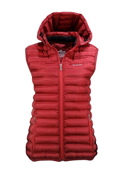 Shinzone Kadın Şişme Bordo Cepli Yelek