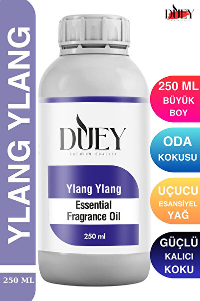 DUEY Ylang Ylang Uçucu Yağ 250 Ml Mum Esansı, Oda Kokusu, Hava Nemlendiricisi...