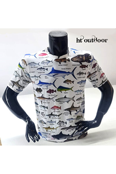 HT Outdoor Μπλουζάκι με κοντό μανίκι με σχέδιο ψαριού - Το μοντέλο μας