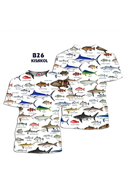 HT Outdoor Μπλουζάκι με κοντό μανίκι με σχέδιο ψαριού - Το μοντέλο μας