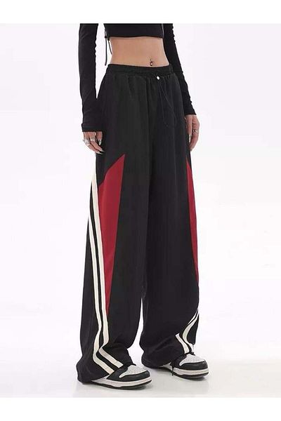 Toum Blunt Blunt Retro φαρδύ πολύχρωμο αθλητικό παντελόνι