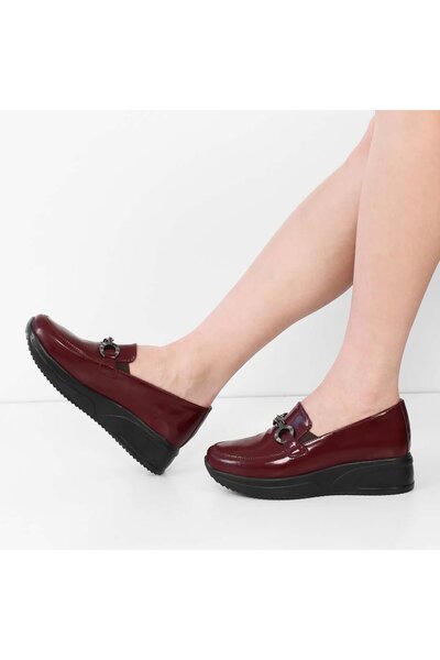 Celal Gültekin Bordo Rugan Kadın Ayakkabı 727 28612-16956