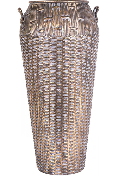 Herdekora Metal Saksı Kulplu 29x29x62 Cm.