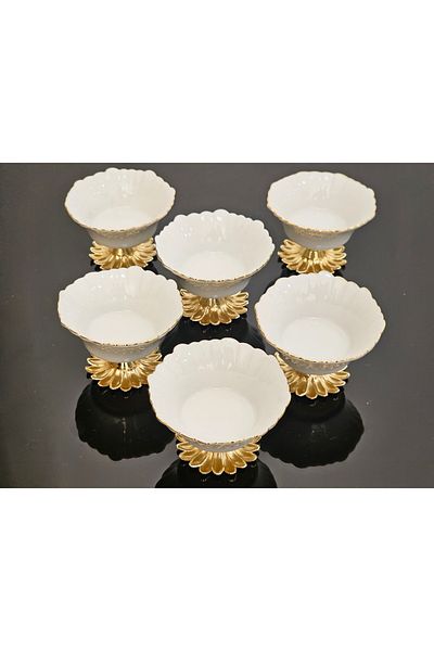 atabey home SHEDDING FOOT MINI PORCELAIN LOCUMITY & SOCKET 6-PIECE REAL GOLD SLIPPERS (LEASE READ THE DESCRIPTION)