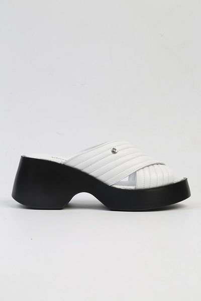 Pierre Cardin ® |   Pc-7194- 3968 White-Women's Platform Slippers