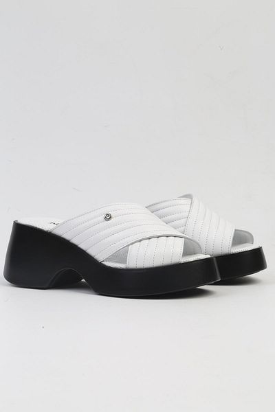Pierre Cardin ® |   Pc-7194- 3968 White-Women's Platform Slippers