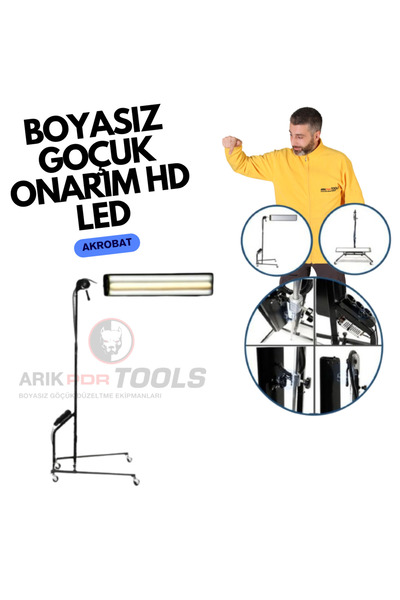 ARIKPDRTOOLS AYAKLI BOYASIZ GÖÇÜK ONARIM LAMBASI HD PRO AKROBAT SERİ