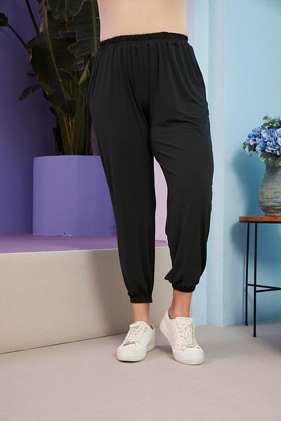 RMG Large Size Elastic Khaki Trousers - Waist and Leg Ajustable