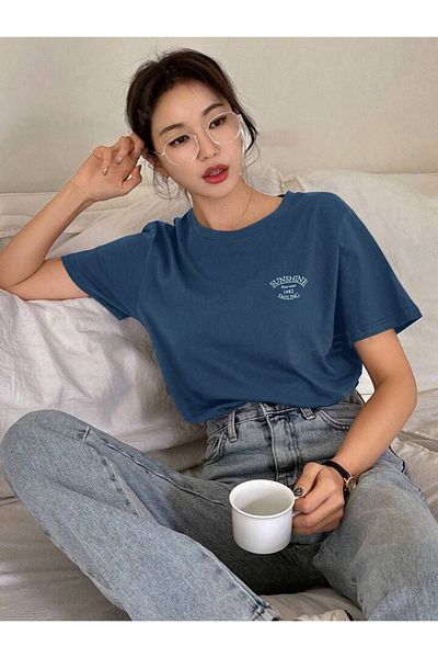 FAVORİST Oversize тениска с принт SUNSHINE