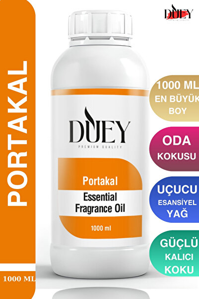 DUEY Portakal Uçucu Yağ 1000 Ml Mum Esansı, Oda Kokusu, Hava Nemlendiricisi, ...