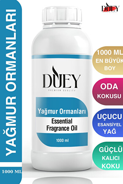 DUEY Yağmur Ormanları Uçucu Yağ 1000 Ml Mum Esansı, Oda Kokusu, Hava Nemlendi...
