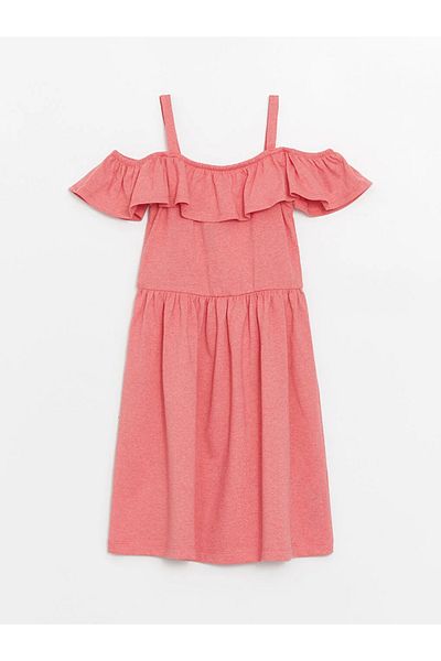 LC Waikiki LCW ECO Boat Neck Girl's Dress