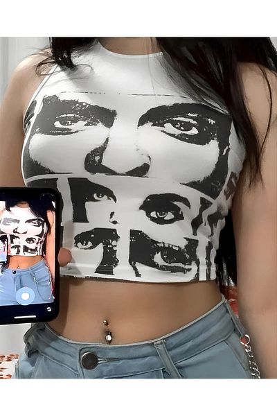 Gofeel Y2k Inspo Detail Crop Tank