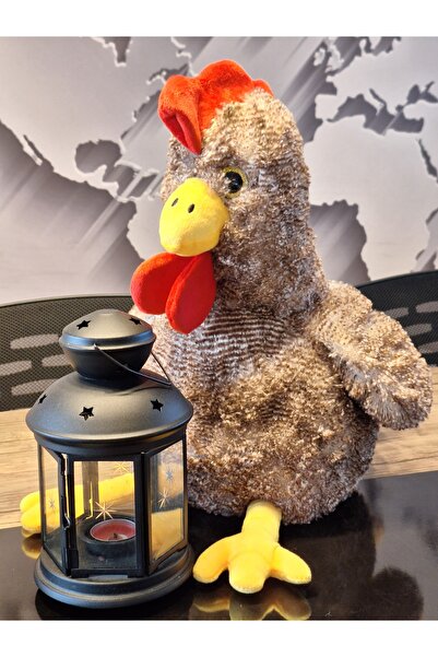 Halley Peluş Oyuncak Büyük Çilli Horoz  Sarı 40 Cm