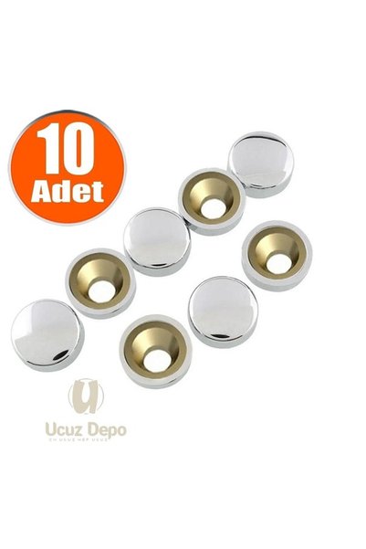 Ucuz Depo Krom Vida Kapama Tapası 15mm- 10 Adet