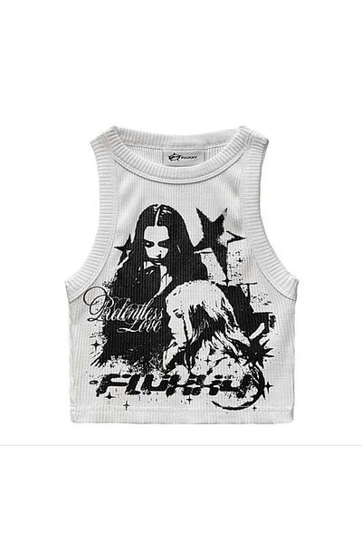 Gofeel Tech Grunge Λεπτομερές Crop Top