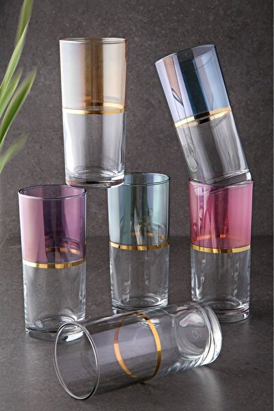 WuuQ Special Design Colorful Footed Coffee Side Water or Drinking Cup - 6-Piece