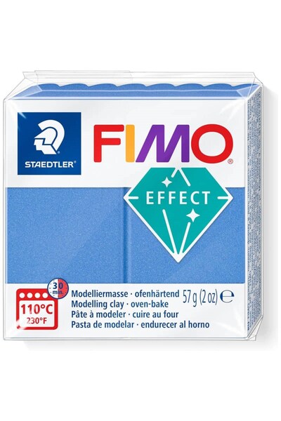 Staedtler Fimo Effect Polymer Clay 57 Gr. T31 Metallic Blue