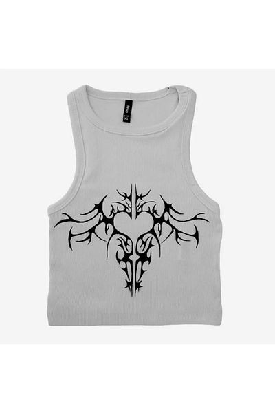 Gofeel Y2k Crop Top με σχέδιο Duskun