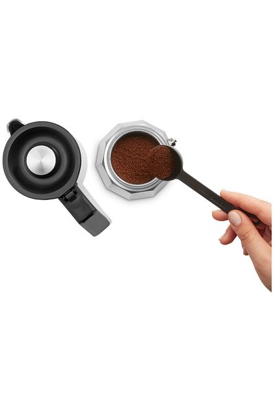 Arzum Okka Rich Moka Pot - Metal Italian and Turkish Coffee Mixer Machine, Chrome
