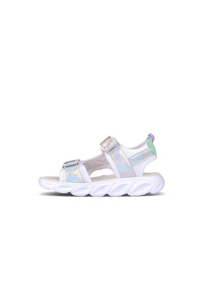 Vicco Hilda White Lighted Lightweight Girls' Sandals