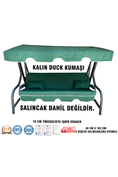 Vip Home Concept Market Ürünleri Lüks DUCK Vip Salıncak Minder Seti 3 Kişilik...