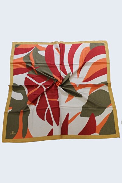 QUM İPEK List u boji senfa Sa deznom Bambus Kraş šal