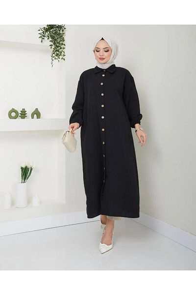 modasindoma Viscose Maxi Length Slit Women's Tunic Shirt