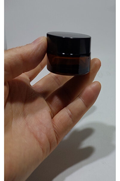 Paradise Cam Yeniden Doldurulabilir amber cam krem kavanozu 20 ml - Boş kavan...