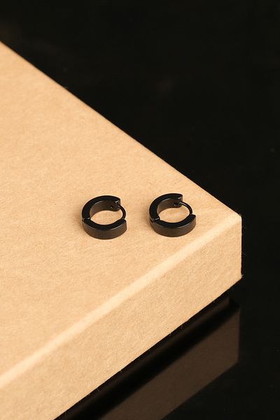 Jack Ferrero Men's Steel Colored Non-Throw Earrings
