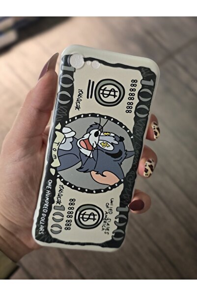 SUPER FRAME حافظة هاتف شفافة مطبوعة متوافقة مع هاتف Iphone 7 - 8 - Se 2020