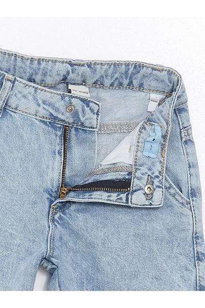 LC Waikiki LCW Kids Girl's Jean Shorts - Reversible Sequined