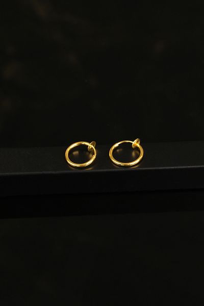 Jack Ferrero Men's Steel Colored Non-Throw Earrings