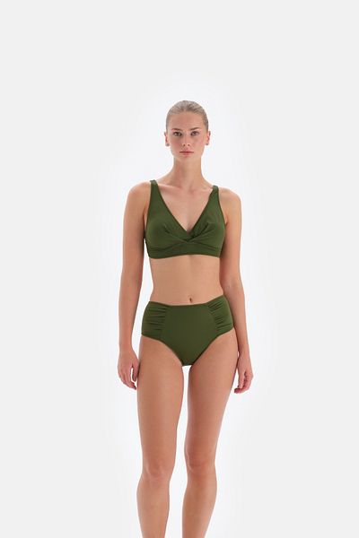 Eros 3003Mm Khakifarbenes Bikinioberteil mit Raffung