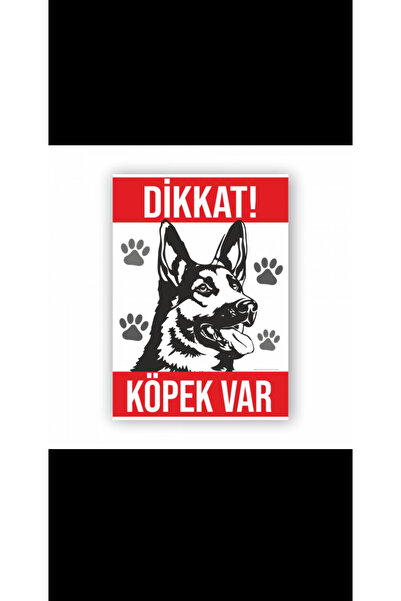 Dikkat köpek var iş güvenliği Levhası 3mm forex 25x35