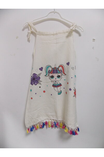 MİNİCE PEŞTEMAL KUMAŞTAN KIZ ELBİSESİ3-10 YAŞ