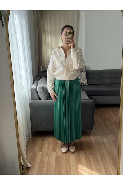 YABUONCOM Πλισέ φούστα