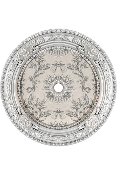 Genel Markalar 90x90 OVAL GÜMÜŞ  RENK SARAY TAVAN GÖBEK