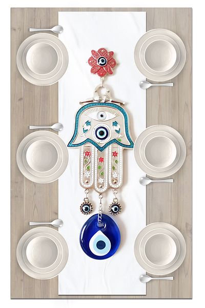Bertille Home Σειρά Evil Eye 140x40 cm Digital Printed Runner (Evil Eye)