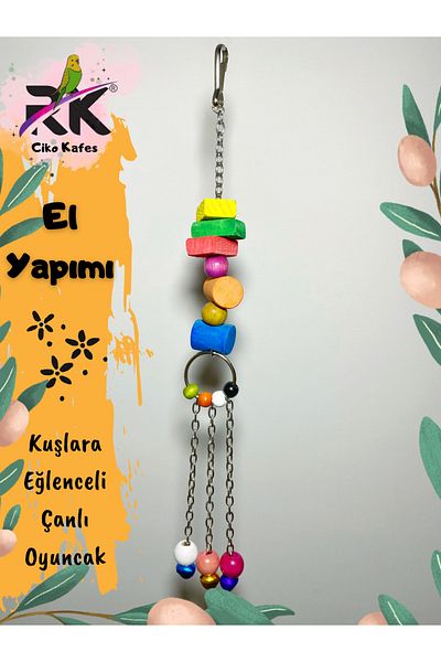 Ciko Kafes Chain Bell Bird Toy