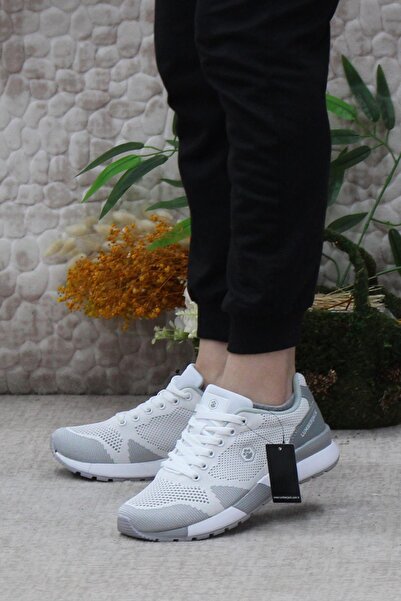 lumberjack Λευκό Γκρι Ευέλικτα Άνετα Γυναικεία Αθλητικά Παπούτσια - Πωλητής Wmn