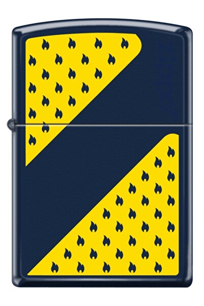 Zippo Yellow And Navy - Sarı Lacivert Dizayn Çakmak
