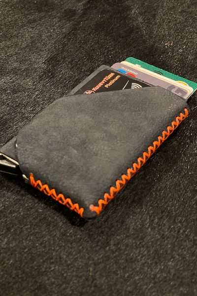 MAT Deri Genuine Leather MeChanismed Hand StitChed Small Wallet Card Holder