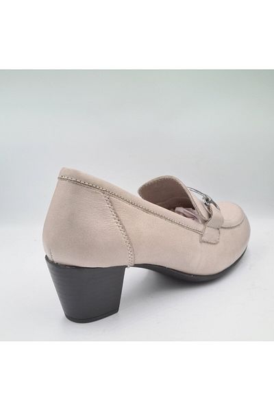 Mammamia D24YA-3845 S.Grey Pantofi clasici cu toc pentru femei din piele naturală - 5 cm