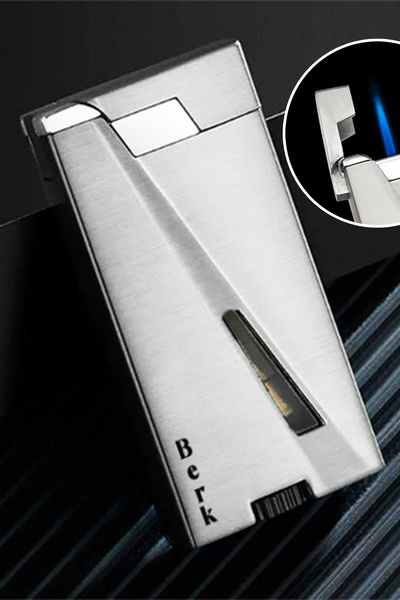 İŞTE BU Kişiye Özel İsimli Gazlı Rüzgar Geçirmez Metal Çakmak Playboy