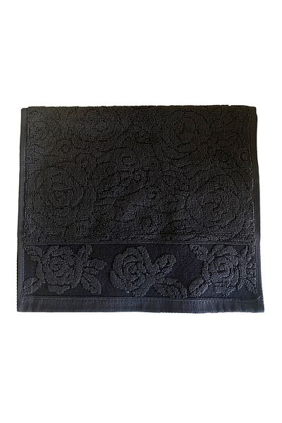 Lucy and Home Anthracite 30x50 Cm Jacquard 3 Piece Towel Set