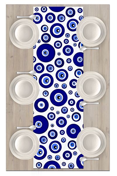 Bertille Home Σειρά Evil Eye 140x40 cm Digital Printed Runner (Evil Eye)