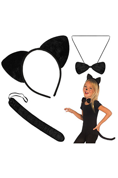 Partimarka Kedi Kulaklı Taç Aksesuar Seti