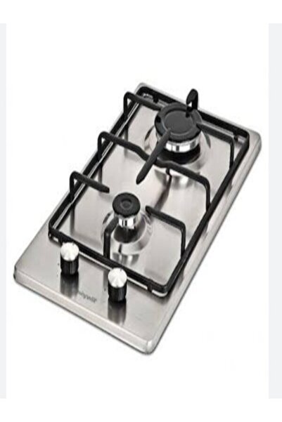 Eminçelik 2 gözlü tüplü ankastre inox paslanmaz ocak